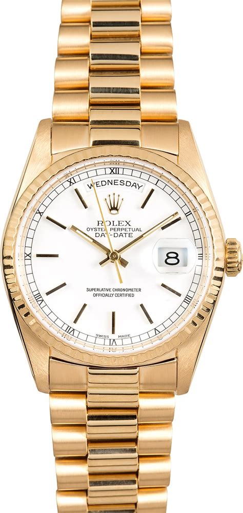 yellow gold Rolex day date